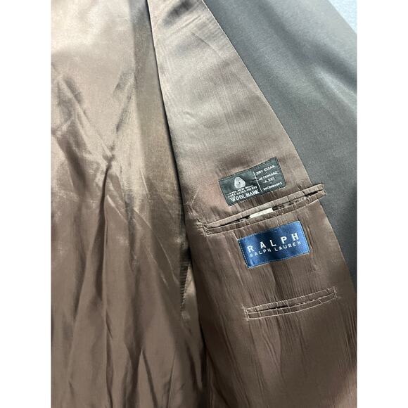 Vintage RALPH Ralph Lauren Mens 100% Wool Blue Label Blazer Brown Size 52-XL - Picture 7 of 12